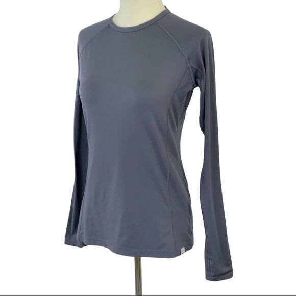 AVALANCHE Polygiene long sleeve tee shirt under layer top gray size S - Picture 1 of 9